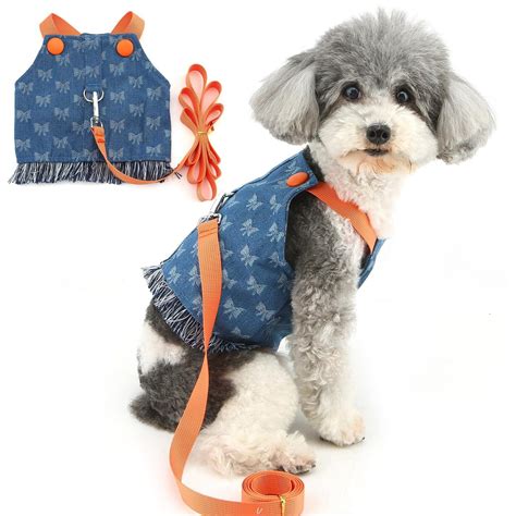 harness dog dress|girl dog harness dress.